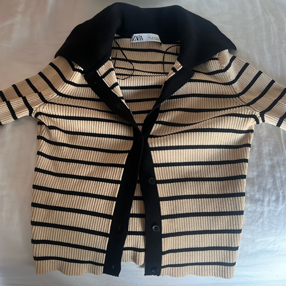 Zara striped ribbed sweater—never worn!
